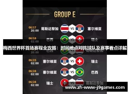 梅西世界杯首场赛程全攻略：时间地点对阵球队及赛事看点详解